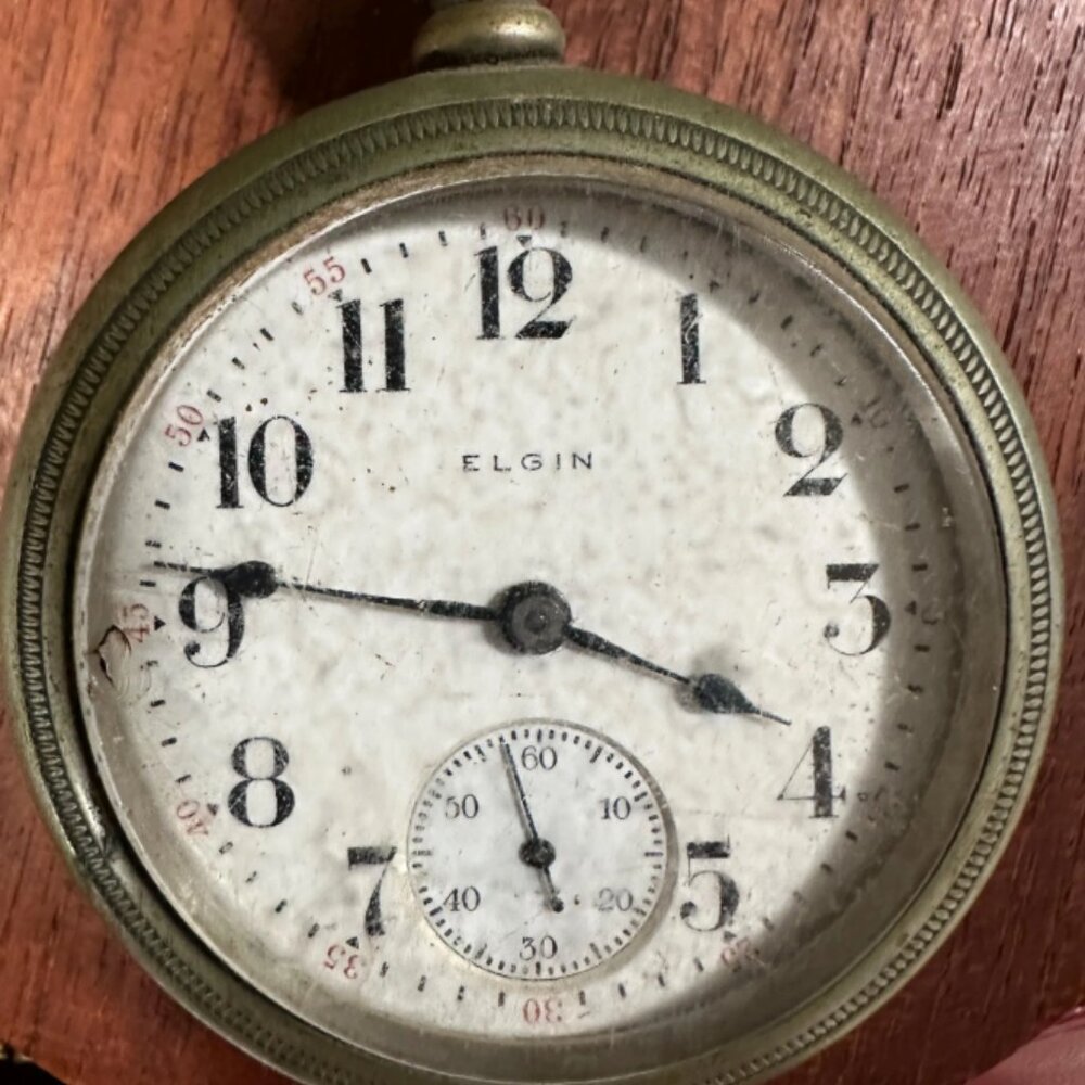 Elgin Pocket Watch Working Vintage Antique